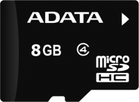 ADATA MicroSDHC 8GB Class 4 + SD adapter