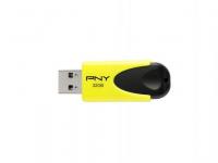 PNY Флешка USB 32Gb N1 Attache FD32GATT4NEOKY-EF черно-желтый