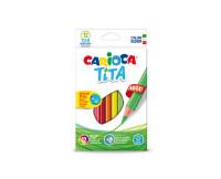 Carioca Набор цветных карандашей "Tita Maxi", 12 цветов, трехгранные