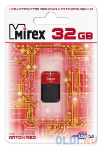 Mirex Флеш накопитель 32GB Arton, USB 2.0, Красный