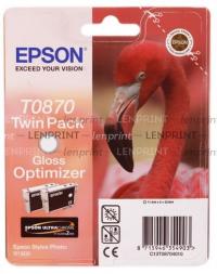 Epson T08704010 два картриджа с глянцем, № T0870