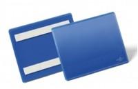 Durable Карман cамоклеящийся для маркировки, A6, горизонтальный, синий
