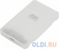 Age Star Внешний корпус для HDD/SSD AgeStar 3UBCP1-6G SATA пластик белый 2.5&quot;