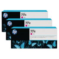 HP Картридж струйный "771C Magenta Ink Cartridge B6Y33A", пурпурный, 3 штуки (количество товаров в комплекте: 3)