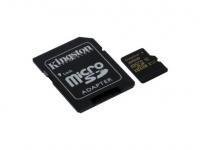 Kingston Карта памяти Micro SDHC 32Gb Class 10 SDCA10/32GB + адаптер SD