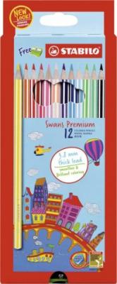 STABILO Набор цветных карандашей "Swans Premium Editional", 12 цветов