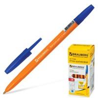 BRAUBERG Ручка шариковая Carina Orange, синяя