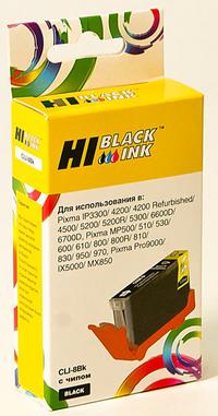Hi-Black Картридж струйный "", совместимый с "Canon" CLI-8Bk с чипом, черный