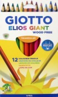 FILA-GIOTTO Набор цветных карандашей "Giotto Elios Giant", 12 цветов