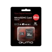 QUMO microSDHC 16Gb Class 10 + adapter