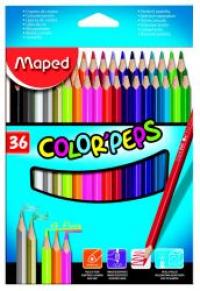 Maped Карандаши цветные "Color'Peps", треугольный корпус, 36 цветов