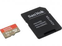 Sandisk Карта памяти Micro SDXC 64Gb Class 10 SDSQXNE-064G-GN6AA + адаптер