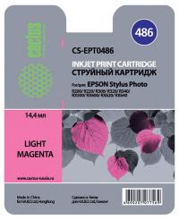 Cactus cs-ept0486 совместимый светло-пурпурный для epson stylus photo r200/ r220/ r300 (14,4ml)