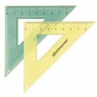 School Треугольник 45&#176;, 9 см, полупрозрачный