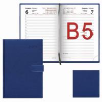 BRAUBERG Ежедневник датированный на 2018 год "Legend", B5, 168 листов, синий