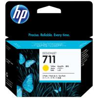 HP Designjet 711 Yellow 3 Pack (CZ136A)