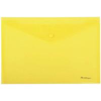 Berlingo Папка-конверт на кнопке, А4, 180 мкм, желтая