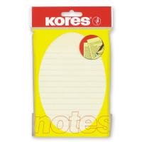 Kores Блок-кубик "Kores", 100x150 мм, желтый, 100 листов, линейка