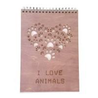 Decoriton Скетчбук "I Love Animals", А5, 40 листов