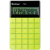 Berlingo Калькулятор настольный, 12 разрядов, двойное питание, 165x105x13 мм, зеленый