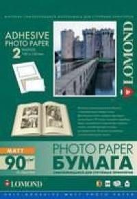 LOMOND Фотобумага самоклеящаяся Lomond, глянцевая, A4, 2 штуки (100 x 150 мм), 90 г/м2, 25 листов