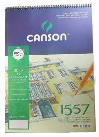 Canson Альбом для графики на спирали &quot;1557&quot;, 14,8x21 см, 180 г/м2, мелкое зерно, 30 листов