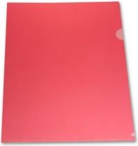 БЮРОКРАТ Папка-уголок, A4, 0,18 мм, красный