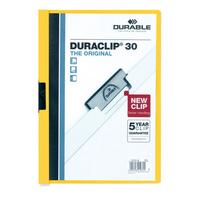 Durable Папка с клипом "Duraclip Original 30", 30 листов, желтая