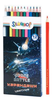 Silwerhof Цветные карандаши "Space battle", 12 цветов