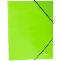 Berlingo Папка на резинке "Neon", А4, 500 мкм, неоновый зеленый