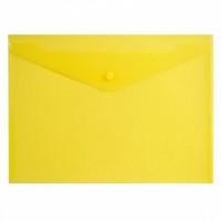 inФОРМАТ Папка-конверт на кнопке, 0,18 мм, А4, желтая