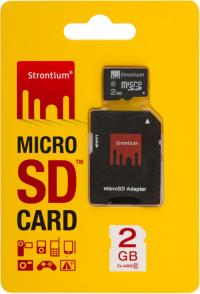 Strontium microSD Class 6 2GB + SD adapter