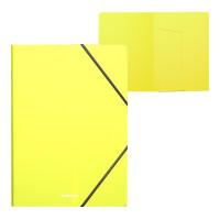 ErichKrause Папка на резинках пластиковая "Neon", А4, желтая