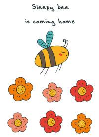 Блокнот для записей "Sleepy bee is coming home"