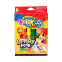 Colorino Фломастеры-аэрозоль "Blowpens", 6 цветов