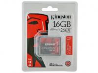 Kingston Карта памяти Compact Flash Card 16Gb Ultimate 266X CF/16GB-U2