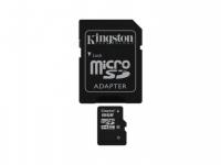 Kingston Карта памяти Micro SDHC 16GB Class 10  SDCA10/16GB + адаптер SD