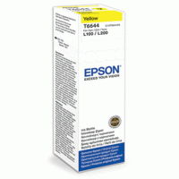 Epson Картридж-контейнер "Epson", (C13T66444A) для СНПЧ "L100/L200", желтый, оригинальный