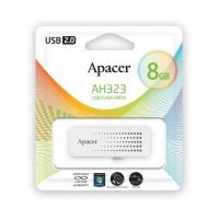 Apacer USB2.0 AH323 8Гб, Белый, пластик, USB 2.0