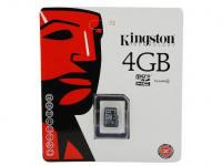 Kingston Карта памяти Micro SDHC 4GB Class 4 SDC4/4GBSP