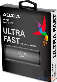 ADATA Внешний SSD диск 1.8&amp;quot; 2 Tb USB 3.2 Gen 2 A-Data SE760 Black External черный ASE760-2TU32G2-CBK