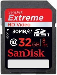 Sandisk SDHC Extreme HD Video 32Гб Class 10