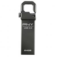 PNY Hook Attache 3.0 64Гб, Серый, металл, USB 3.0