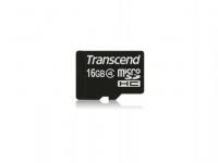 Transcend Карта памяти Micro SDHC 16GB Class 4 + адаптер SD (TS16GUSDHC4)