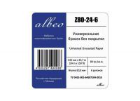 Albeo Universal Uncoated Paper 80 г/м2, 0.610x45.7 м, 50.8 мм, 6 рулонов (Z80-24-6)