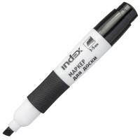 Index Маркер для белой доски, 1-5 мм, черный, клиновидный наконечник, грип