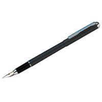 Berlingo Ручка перьевая "Silver Prestige", синяя, 0,8 мм, корпус черный