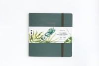 Малевичъ Скетчбук для графики "GrafArt", 19x19 см, 20 листов, цвет: зеленый, 150 г/м2