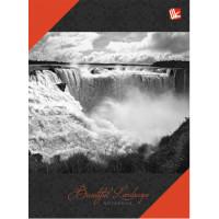 Канц-Эксмо Книга для записей "Пейзаж. Водопад", А6, 64 листа, клетка