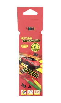 Limpopo Карандаши цветные "Max speed", 6 цветов